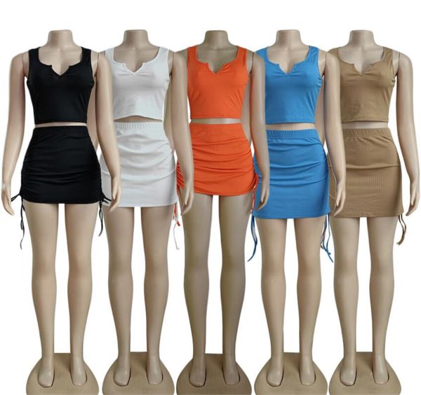 women's two piece sets 2023 summer new sleeveless short skirt women's casual set, White
women's two piece sets 2023 summer new sleeveless short skirt women's casual set, White