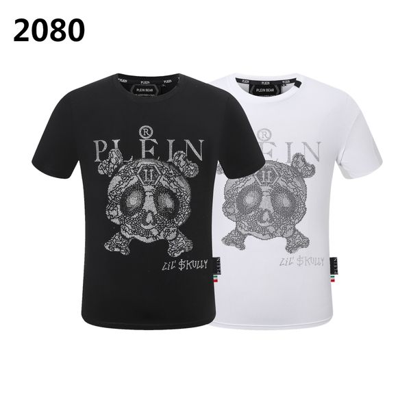 plein bear t shirt mens designer tshirts brand clothing rhinestone pp skulls men t-shirt round neck ss skull and plein with crystals hip hop, White;black 
plein bear t shirt mens designer tshirts brand clothing rhinestone pp skulls men t-shirt round neck ss skull and plein with crystals hip hop, White;black