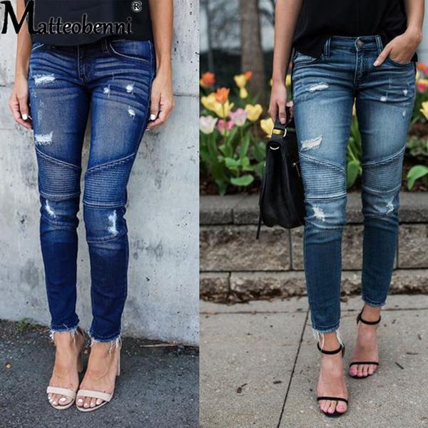 jeans fashion mid waist skinny jeans women vintage distressed denim pants autumn crimped destroyed pencil pants casual ripped jeans, Blue
jeans fashion mid waist skinny jeans women vintage distressed denim pants autumn crimped destroyed pencil pants casual ripped jeans, Blue