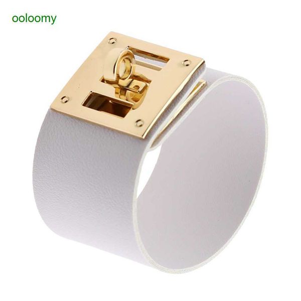 hemres designer bracelet trendy korean version wide leather couple cool feeling fashion bracelet simple and rotatable alloy clasp 0wpo, Black
hemres designer bracelet trendy korean version wide leather couple cool feeling fashion bracelet simple and rotatable alloy clasp 0wpo, Black
