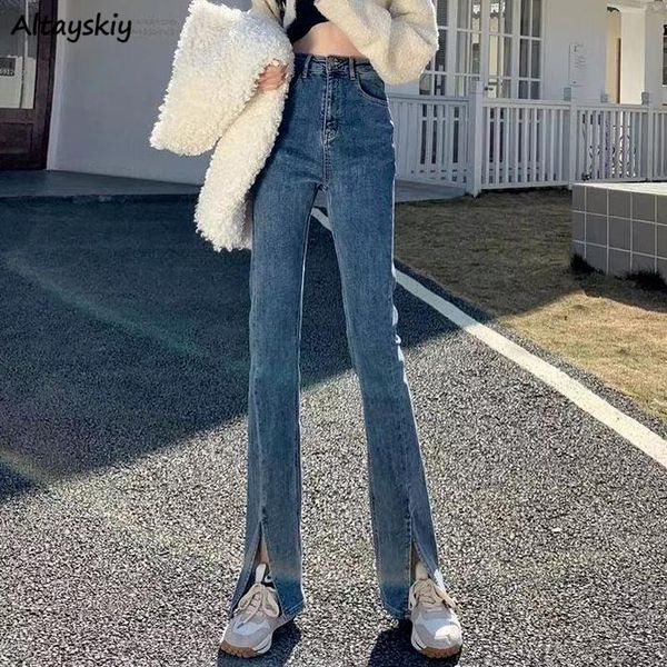 jeans jeans women popular leg slit solid color full length vintage flare ladies trousers denim allmatch streetwear korean chic, Blue
jeans jeans women popular leg slit solid color full length vintage flare ladies trousers denim allmatch streetwear korean chic, Blue