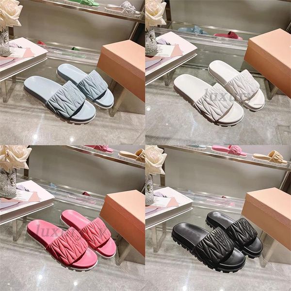 designer wrinkle slippers candy color women sandals classic summer leisure flip flops fashion mules leather beach slides, Black
designer wrinkle slippers candy color women sandals classic summer leisure flip flops fashion mules leather beach slides, Black