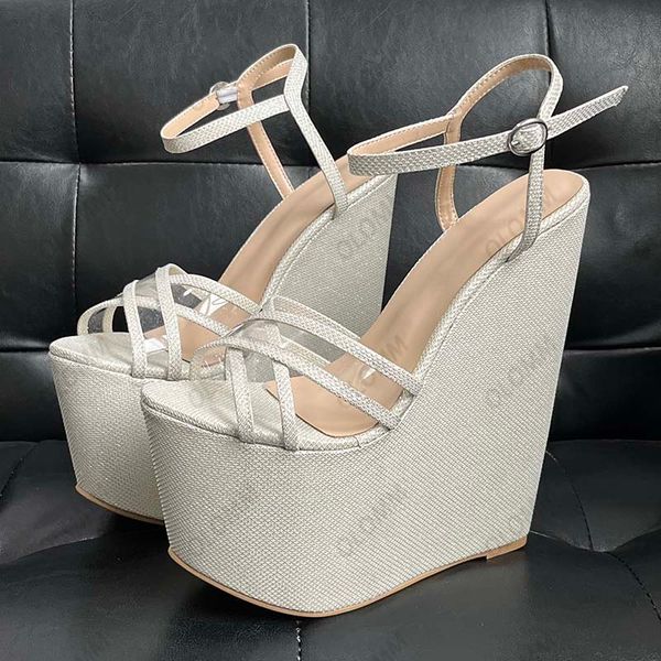 olomm handmade women platform sandals glitter ultra high wedges heels open toe pretty gold night club shoes ladies size 4-14, Black
olomm handmade women platform sandals glitter ultra high wedges heels open toe pretty gold night club shoes ladies size 4-14, Black