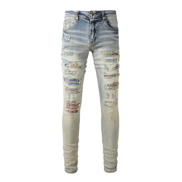 designer mens jeans elasticity jean hombre trousers men and women fashion brand luxury pants denim pant trend brand motorcycle pants mens sk, Blue
designer mens jeans elasticity jean hombre trousers men and women fashion brand luxury pants denim pant trend brand motorcycle pants mens sk, Blue
