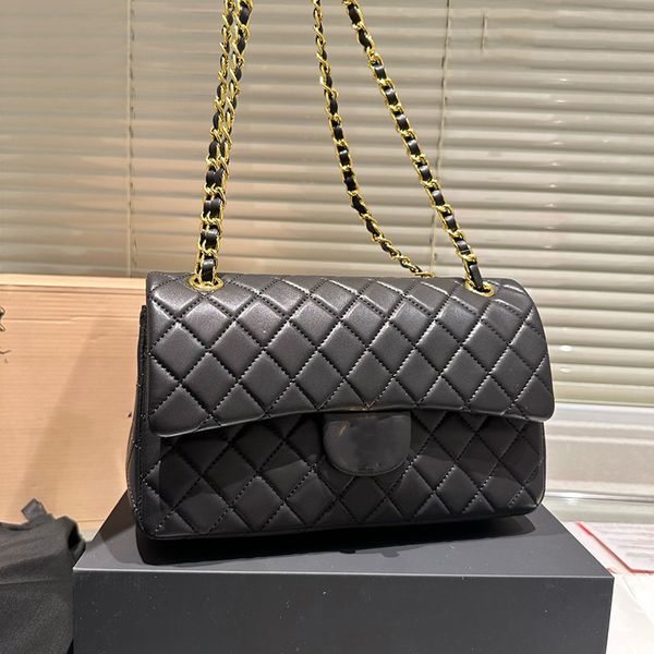 luxury designer lambskin cf quilted bags black white purse gold/silver metal hardware matelasse chain crossbody shoulder handbags casual pre
luxury designer lambskin cf quilted bags black white purse gold/silver metal hardware matelasse chain crossbody shoulder handbags casual pre