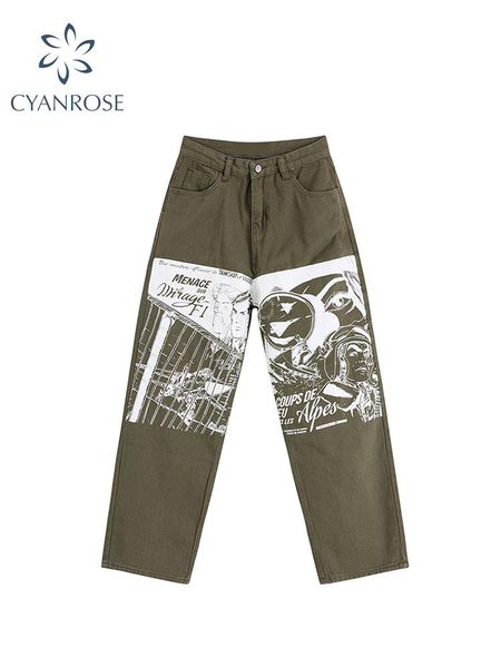 jeans character print denim wide leg pants women 2022 fashion high waist jeans retro streetwear loose straight pants casual bf clothes, Blue
jeans character print denim wide leg pants women 2022 fashion high waist jeans retro streetwear loose straight pants casual bf clothes, Blue