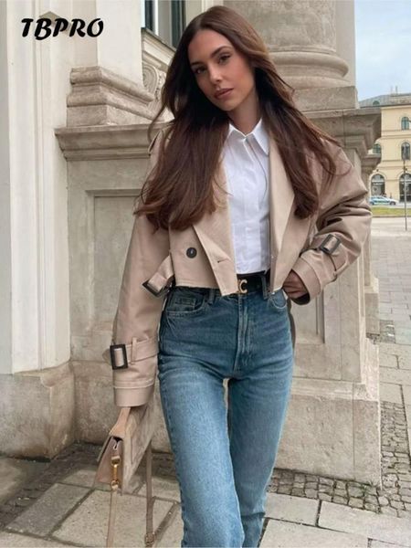 women's jackets mantel jaket wanita musim semi 2023 kerah berlekuk lengan panjang atasan pendek pakaian jalanan mode sabuk kancing 2304, Black;brown
women's jackets mantel jaket wanita musim semi 2023 kerah berlekuk lengan panjang atasan pendek pakaian jalanan mode sabuk kancing 2304, Black;brown