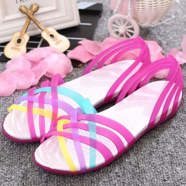 sandals candy rainbow flats women's sandals jelly shoes peep toe summer beach shoes zapatos de mujer women's slide sandals, Black
sandals candy rainbow flats women's sandals jelly shoes peep toe summer beach shoes zapatos de mujer women's slide sandals, Black