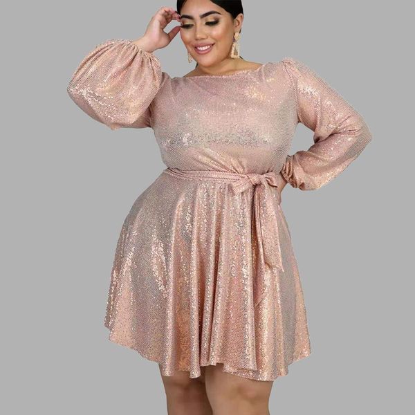dresses plus size dress women party dress sequined long sleeve slash neck high waist aline pink dresses wholesale drop shipping, Black
dresses plus size dress women party dress sequined long sleeve slash neck high waist aline pink dresses wholesale drop shipping, Black