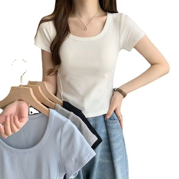 multi-color and multi-size fishbone line short sleeve t-shirt women's summer slim short simple women's & tees & t-shirt, White
multi-color and multi-size fishbone line short sleeve t-shirt women's summer slim short simple women's & tees & t-shirt, White
