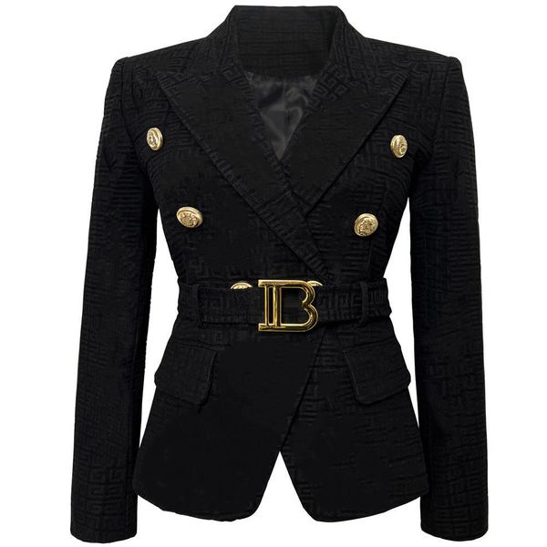 2023 europe and the united states new b-word double-breasted slim-fit maze graphic cotton jacquard belt suit jacket, White;black
2023 europe and the united states new b-word double-breasted slim-fit maze graphic cotton jacquard belt suit jacket, White;black