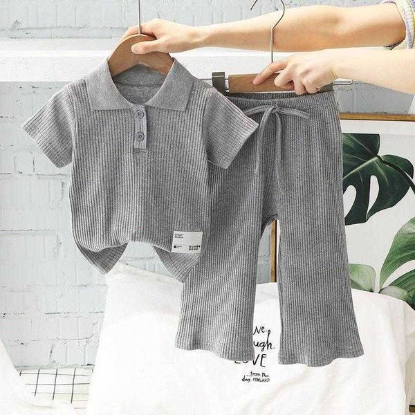 clothing sets girls summer clothing suit children short-sleeved polo shirt wide leg pants 2pcs sets baby loungewear fashion pit stripe outfi, White
clothing sets girls summer clothing suit children short-sleeved polo shirt wide leg pants 2pcs sets baby loungewear fashion pit stripe outfi, White