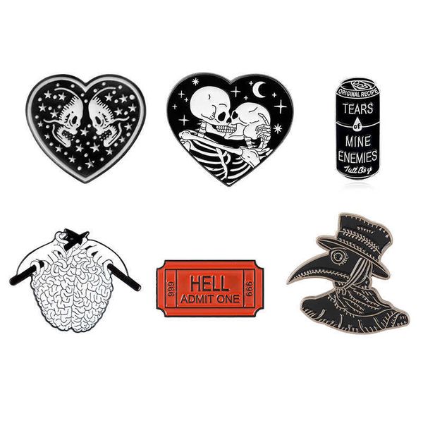 pins brooches punk collection enamel pins dark black brooch plague doctor heart wine hell badge denim shirt lapel pin gothic jewelry gift w0, Gray
pins brooches punk collection enamel pins dark black brooch plague doctor heart wine hell badge denim shirt lapel pin gothic jewelry gift w0, Gray