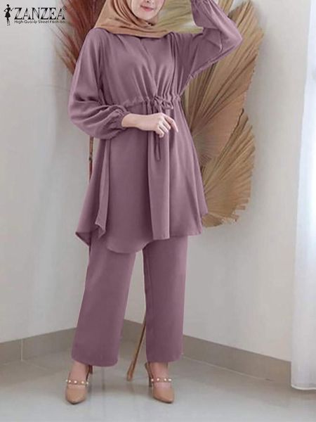 jeans zanzea 2023 elegant solid matching sets women muslim sets puff sleeve drawstring blouses wide leg pants female solid tracksuits, Blue
jeans zanzea 2023 elegant solid matching sets women muslim sets puff sleeve drawstring blouses wide leg pants female solid tracksuits, Blue