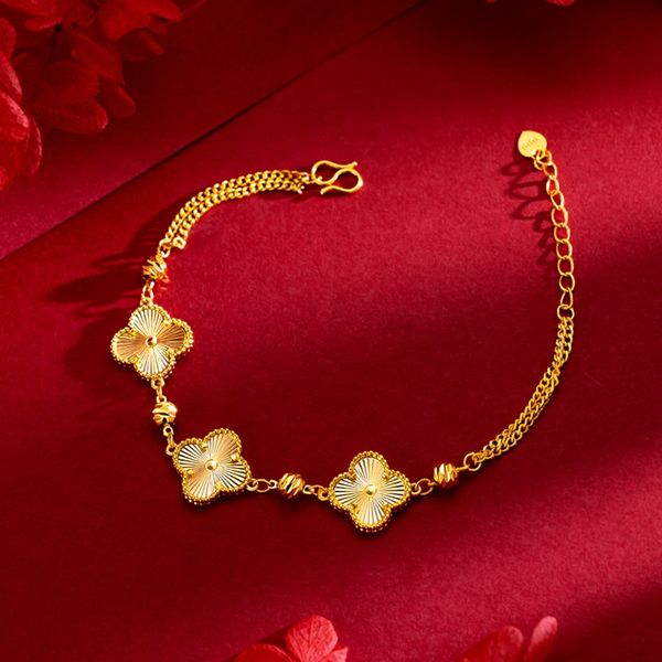 beautiful flower bracelet wrist chain for women girls 18k solid yellow gold filled pretty jewelry gift accessories, Black
beautiful flower bracelet wrist chain for women girls 18k solid yellow gold filled pretty jewelry gift accessories, Black
