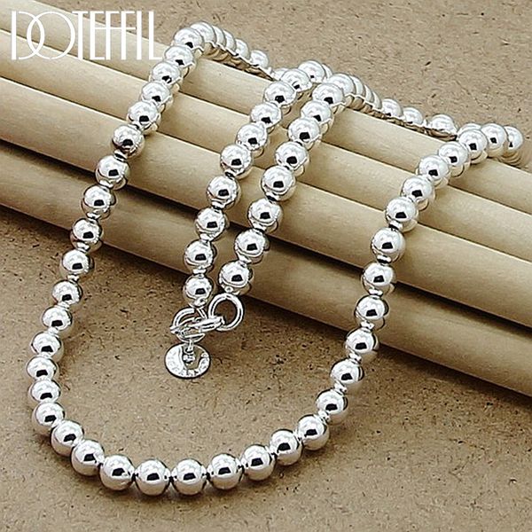 strands strings doteffil 925 sterling silver 6mm smooth beads ball chain necklace for women trendy wedding engagement jewelry 230426, Black
strands strings doteffil 925 sterling silver 6mm smooth beads ball chain necklace for women trendy wedding engagement jewelry 230426, Black