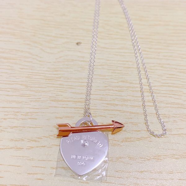 new 100% sterling silver t designer necklace lovestruck heart tag necklace arrow love necklace original 1:1 womens designer valentine's
new 100% sterling silver t designer necklace lovestruck heart tag necklace arrow love necklace original 1:1 womens designer valentine's