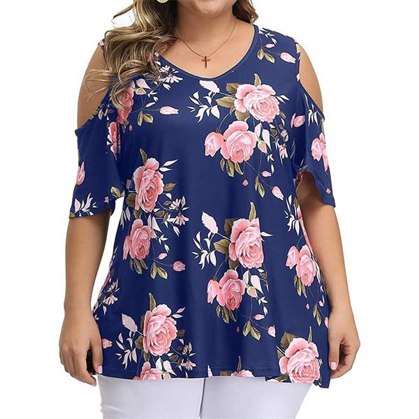 t-shirt women floral printed off shoulder plus size summer short sleeve round neck fashion loose large size casual tshirt, Black
t-shirt women floral printed off shoulder plus size summer short sleeve round neck fashion loose large size casual tshirt, Black