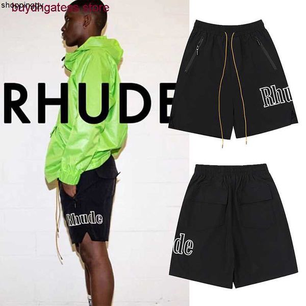 shorts new fashion brand rhude and women's drawstring streetwear beach vetements casual, White;black
shorts new fashion brand rhude and women's drawstring streetwear beach vetements casual, White;black