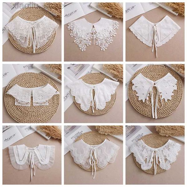collar necklace 2023 lace chiffon doll fake collar ladies wrap removable detachable embroidered false collar clothes accessory, Blue;red
collar necklace 2023 lace chiffon doll fake collar ladies wrap removable detachable embroidered false collar clothes accessory, Blue;red