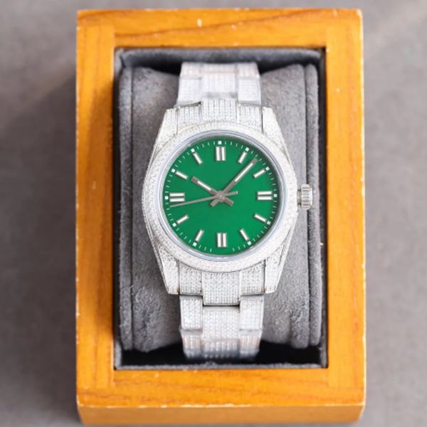 fashion couple watches 36mm green dial mechanical movement automatic watch original stainless steel diamond strap business wristwatches mont, Slivery;brown
fashion couple watches 36mm green dial mechanical movement automatic watch original stainless steel diamond strap business wristwatches mont, Slivery;brown