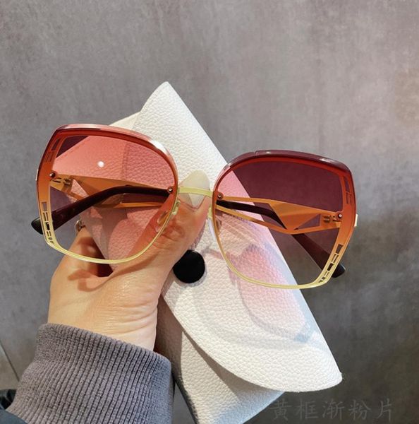 gradient sunglasses men women fashion metal big frame sun glasses brand design luxury sunglasses goggles uv400 eyewear, White;black
gradient sunglasses men women fashion metal big frame sun glasses brand design luxury sunglasses goggles uv400 eyewear, White;black