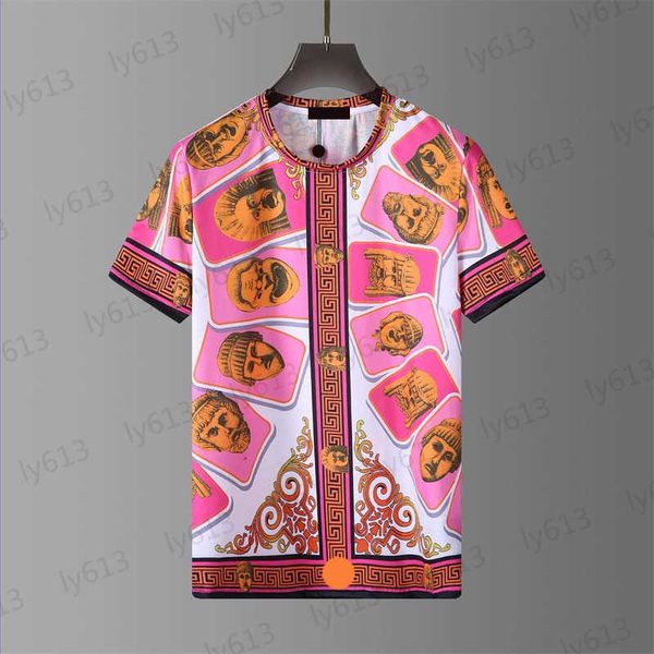 mens t-shirts designer clothes summer pink fashion casual loose simple figure pattern splice digital printing round neck short sleeve male, White;black
mens t-shirts designer clothes summer pink fashion casual loose simple figure pattern splice digital printing round neck short sleeve male, White;black