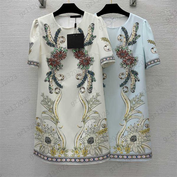 summer dresses vintage floral pearl sequin embroidery short sleeves dress classic crewneck design back zipper open casual maxiskit dresses f, Black;gray
summer dresses vintage floral pearl sequin embroidery short sleeves dress classic crewneck design back zipper open casual maxiskit dresses f, Black;gray