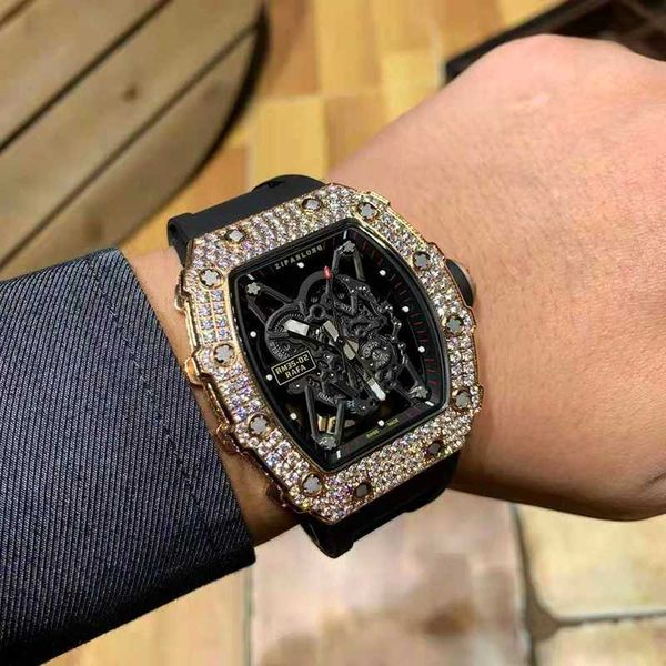 luxury milles richards's same full sky star watch men's square large dial cutout waterproof glow personality fully automatic mecha, Slivery;black
luxury milles richards's same full sky star watch men's square large dial cutout waterproof glow personality fully automatic mecha, Slivery;black
