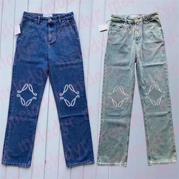 high waist jeans womens straight denim pants embroidery letter breathable casual jeans, Blue
high waist jeans womens straight denim pants embroidery letter breathable casual jeans, Blue