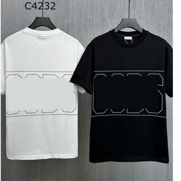 23ss summer men clothes brand casual tshirt designer t shirt round neck pure cotton white tee shirts stick drill logo short sleeve mens clo, White;black
23ss summer men clothes brand casual tshirt designer t shirt round neck pure cotton white tee shirts stick drill logo short sleeve mens clo, White;black