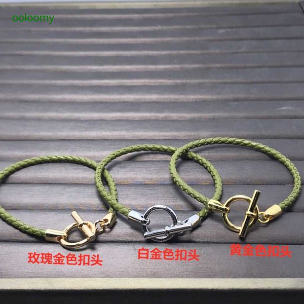 hemres designer bracelet fashion high edition new product 925 silver h-shaped pig nose leather rope bracelet enamel couple network red dy0y, Black
hemres designer bracelet fashion high edition new product 925 silver h-shaped pig nose leather rope bracelet enamel couple network red dy0y, Black