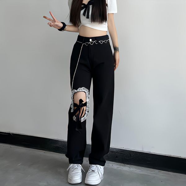 jeans black lace up ripped high waisted jeans korean fashion vibe style denim trousers streetwear y2k jeans women baggy wide leg pants, Blue
jeans black lace up ripped high waisted jeans korean fashion vibe style denim trousers streetwear y2k jeans women baggy wide leg pants, Blue
