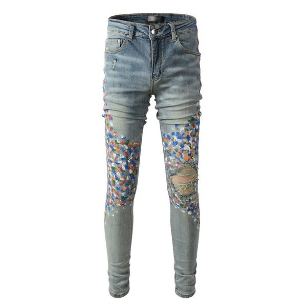designer mens jeans elasticity jean hombre trousers men and women fashion brand luxury pants denim pant trend brand motorcycle pants mens sk, Blue
designer mens jeans elasticity jean hombre trousers men and women fashion brand luxury pants denim pant trend brand motorcycle pants mens sk, Blue