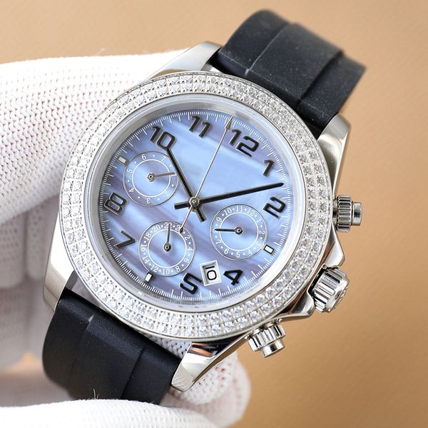 diamond chronograph mens watches automatic mechanical movement watch 40mm fashion business wristwatch montre de luxe gift, Slivery;brown
diamond chronograph mens watches automatic mechanical movement watch 40mm fashion business wristwatch montre de luxe gift, Slivery;brown