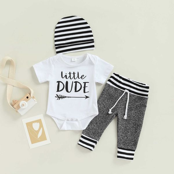 clothing sets newborn baby girl / boy three piece set lettering suit romper elastic waist stripe patchwork pants mat aa230426, White
clothing sets newborn baby girl / boy three piece set lettering suit romper elastic waist stripe patchwork pants mat aa230426, White