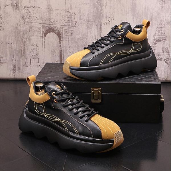 2023 new men's color mix patchwork thick bottom causal shoes flats walking loafers sneakers zapatillas hombre footwear d2h34, Black
2023 new men's color mix patchwork thick bottom causal shoes flats walking loafers sneakers zapatillas hombre footwear d2h34, Black