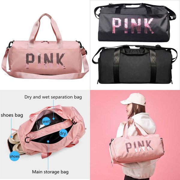 nxy duffel bags new sequins pink gym women shoe compartment waterproof sport for fitness training bolsa sac de travel 230424
nxy duffel bags new sequins pink gym women shoe compartment waterproof sport for fitness training bolsa sac de travel 230424