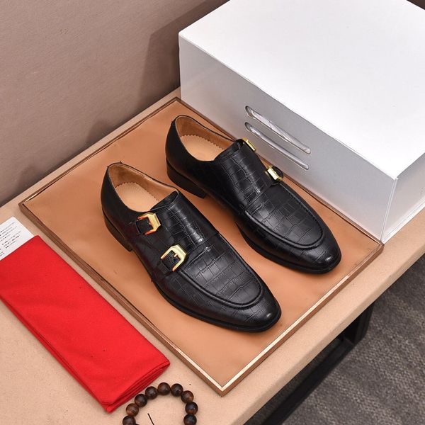 2023 mens dress shoes fashion bridegroom business wedding party casual flats male brand designer buckle oxfords size 38-46, Black
2023 mens dress shoes fashion bridegroom business wedding party casual flats male brand designer buckle oxfords size 38-46, Black