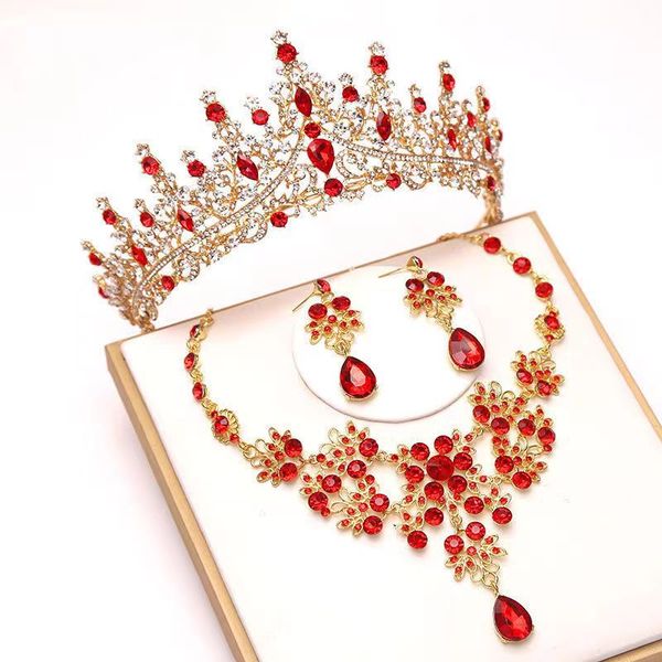 wedding jewelry three piece set bridal red toast dress wedding dress accessories dress hair accessories korean crown headwear new style, Slivery;golden
wedding jewelry three piece set bridal red toast dress wedding dress accessories dress hair accessories korean crown headwear new style, Slivery;golden