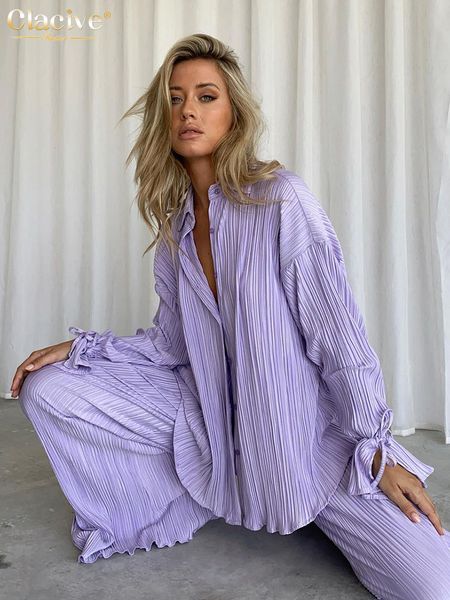 women's two piece pants clacive fashion long sleeve blouse 2 sets outfits casual loose black pleated set 230426, White
women's two piece pants clacive fashion long sleeve blouse 2 sets outfits casual loose black pleated set 230426, White