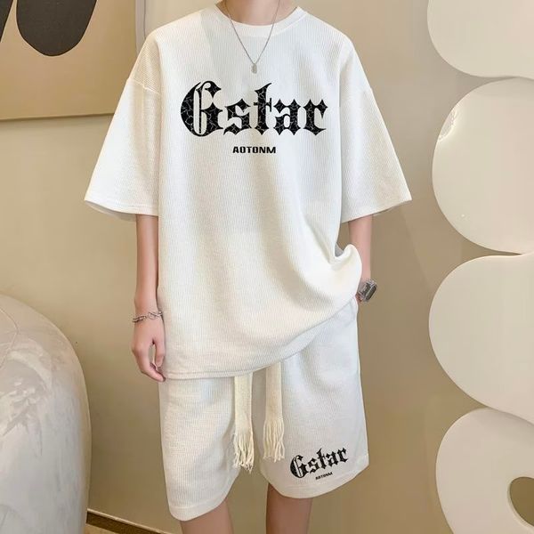 men's tracksuits korean fashion short sets hip hop casual suit gstar t shirts clothing 2 piece set summer tracksuit 230426, Gray
men's tracksuits korean fashion short sets hip hop casual suit gstar t shirts clothing 2 piece set summer tracksuit 230426, Gray