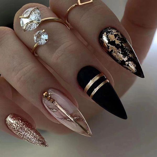 false nails 24pcs oval head pink almond artificial fake with glue full cover nail tips press on diy manicure tools 230425, Red;gold
false nails 24pcs oval head pink almond artificial fake with glue full cover nail tips press on diy manicure tools 230425, Red;gold