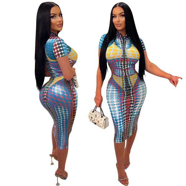 2023 designer bodycon maxi dresses summer 2023 y2k streetwear stand collar front zip print dress casual short sleeve women clothing wholesal, Black;gray
2023 designer bodycon maxi dresses summer 2023 y2k streetwear stand collar front zip print dress casual short sleeve women clothing wholesal, Black;gray