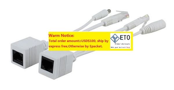 100pcs tape screened poe cable poe adapter cable poe splitter injector synthesizer separator combiner
100pcs tape screened poe cable poe adapter cable poe splitter injector synthesizer separator combiner