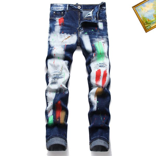 personality graffiti splash ink hole jeans men slim feet spring and autumn new paint fashion brand patched trousers, Black
personality graffiti splash ink hole jeans men slim feet spring and autumn new paint fashion brand patched trousers, Black