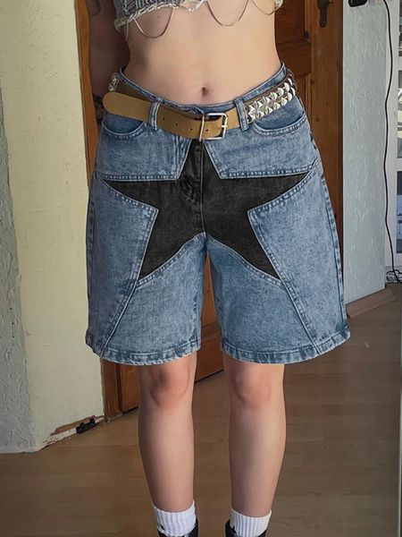 women's shorts weiyao star patches low rise straight leg denim cargo american retro y2k streetwear casual jean pants 230426, White;black
women's shorts weiyao star patches low rise straight leg denim cargo american retro y2k streetwear casual jean pants 230426, White;black