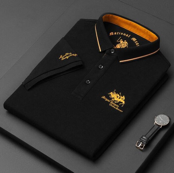 fashion men's short sleeve polo tshirt man embroidery polo tee male casual collar t-shirt, White;black
fashion men's short sleeve polo tshirt man embroidery polo tee male casual collar t-shirt, White;black