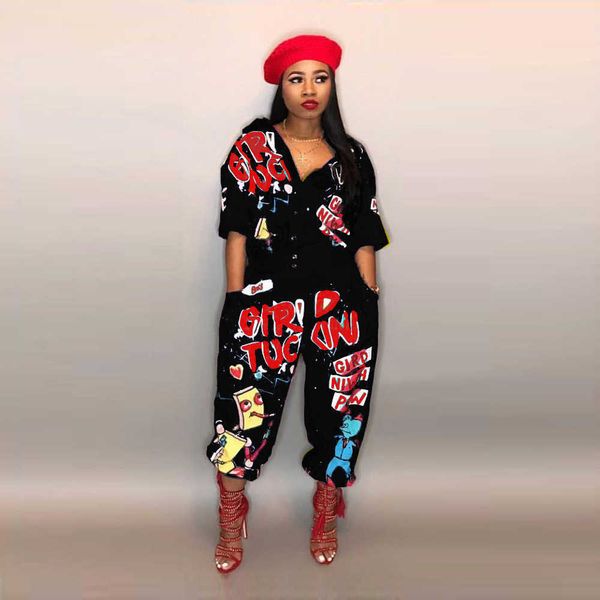 women's jumpsuits rompers felyn 2020 new arrival hip hop straight jumpsuits chic print turndown collar night club bodycon rompers bb810, Black;white
women's jumpsuits rompers felyn 2020 new arrival hip hop straight jumpsuits chic print turndown collar night club bodycon rompers bb810, Black;white