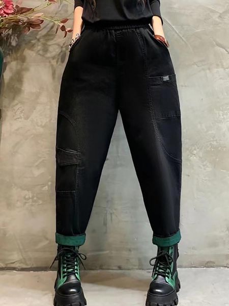jeans 8203 spring new women's jeans loose personality fashion patchwork unique design elastic high waist mom female harem denim pants, Blue
jeans 8203 spring new women's jeans loose personality fashion patchwork unique design elastic high waist mom female harem denim pants, Blue